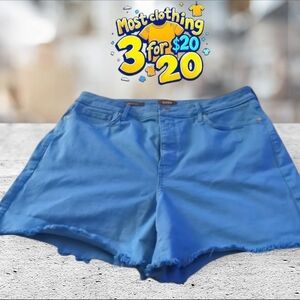 NYDJ  lift tuck technology blue shorts sIZe 14